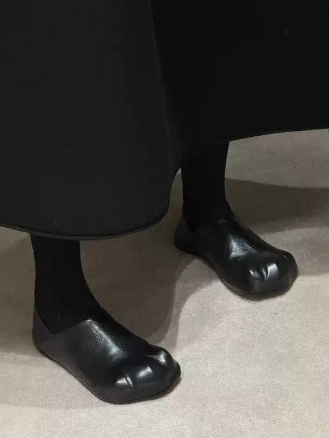 貓咪圖案平底便鞋 X2892