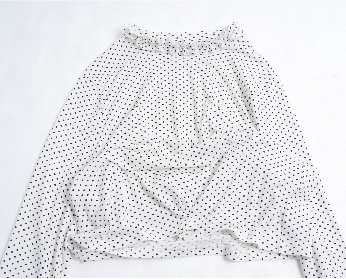 Geometric Pattern Brushed Cotton Stretch Slim Fit Top X3397