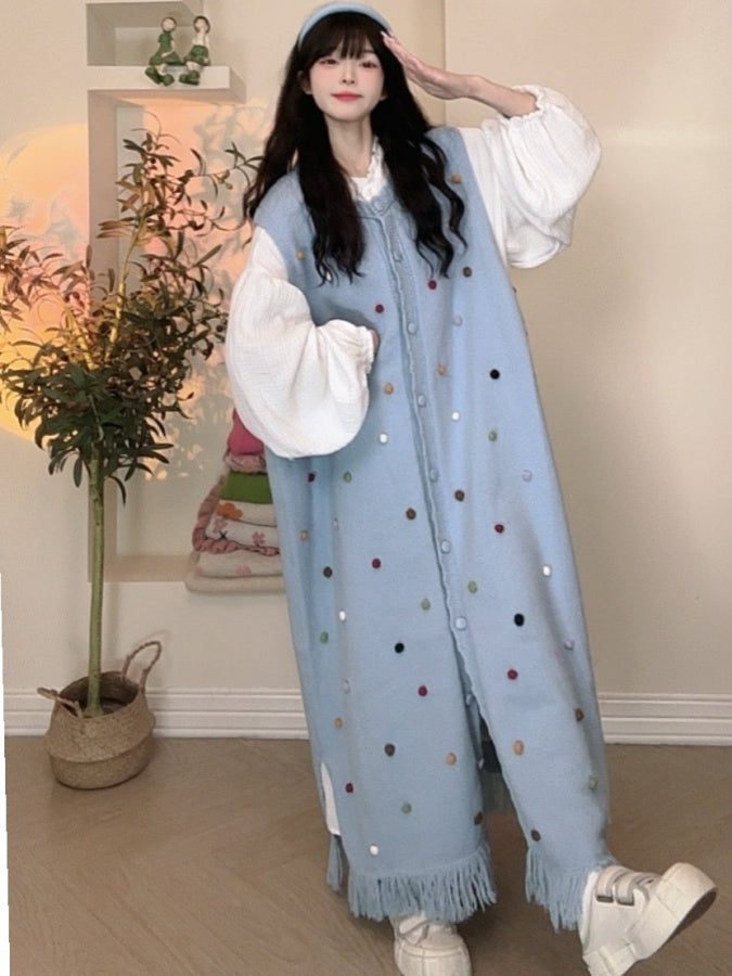 甜美大理石背心裙 X2920