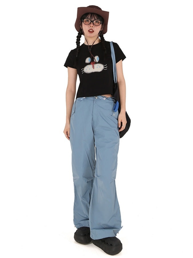 Cat face T-shirt X2744