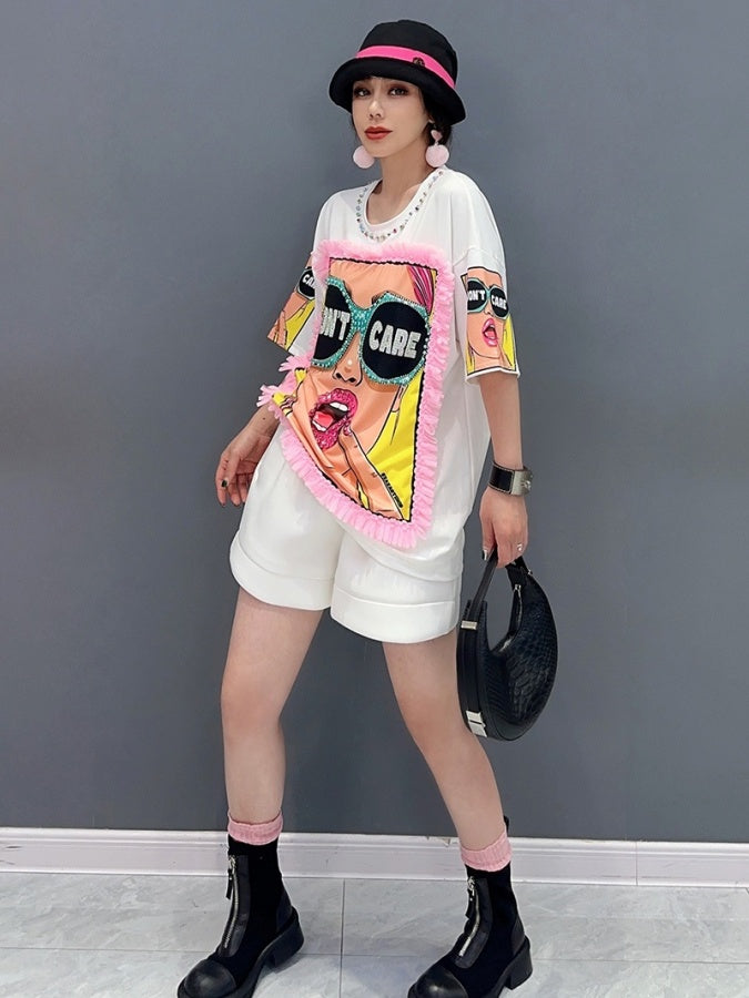 夫人印花T卹 X2697