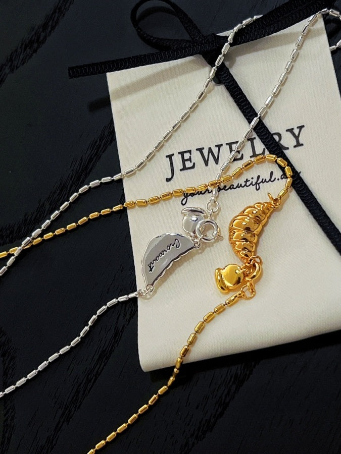 Croissant motif necklace/brooch X2645