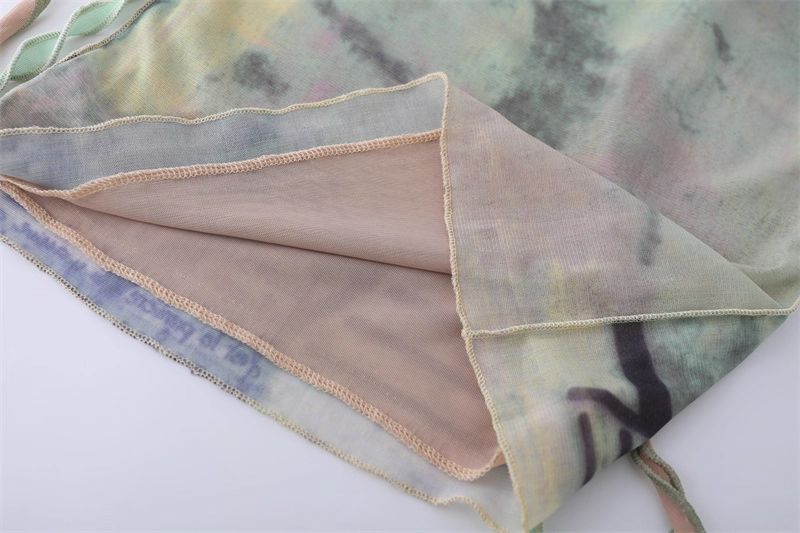 Sweet Cool Printed Double Mesh Short Sleeve T-Shirt X3324