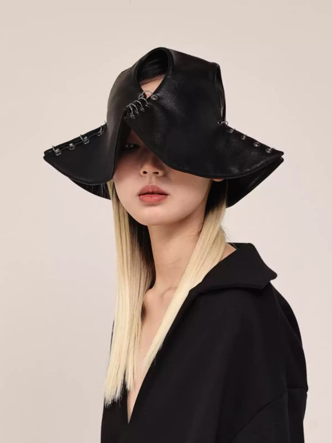 PU Leather Bucket Hat X2913