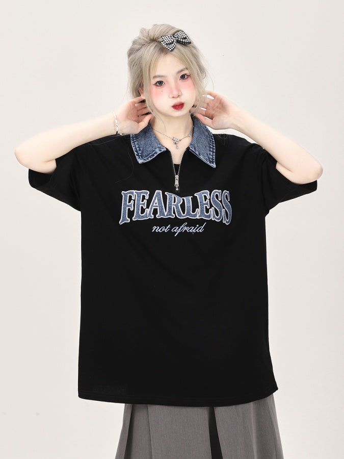 牛仔布 Polo 領 Polo 衫 X2736