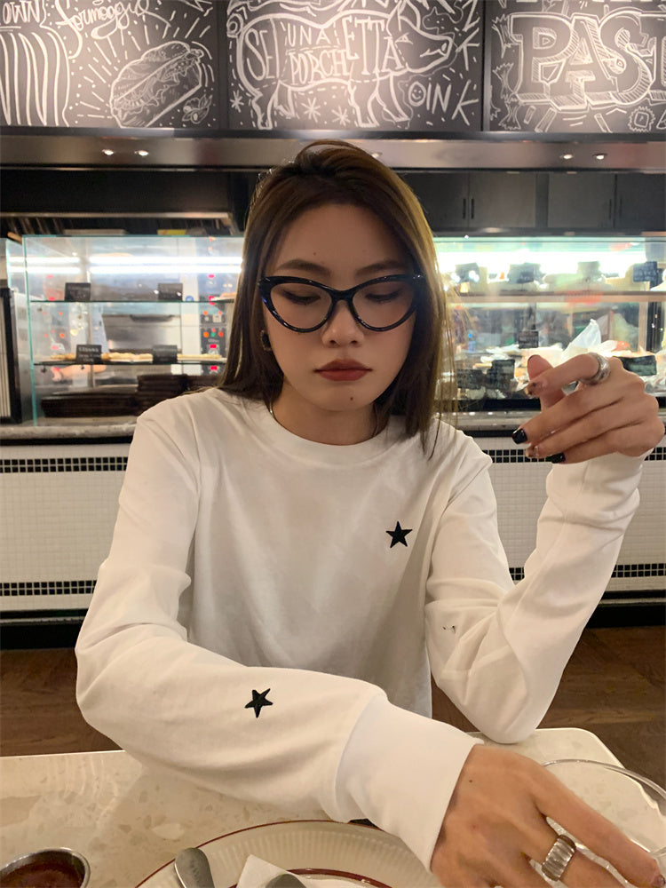 一點星星圓領長袖T卹 X3071