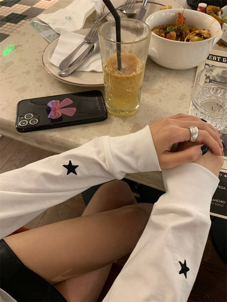 一點星星圓領長袖T卹 X3071