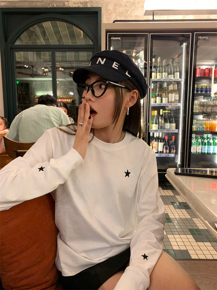 一點星星圓領長袖T卹 X3071