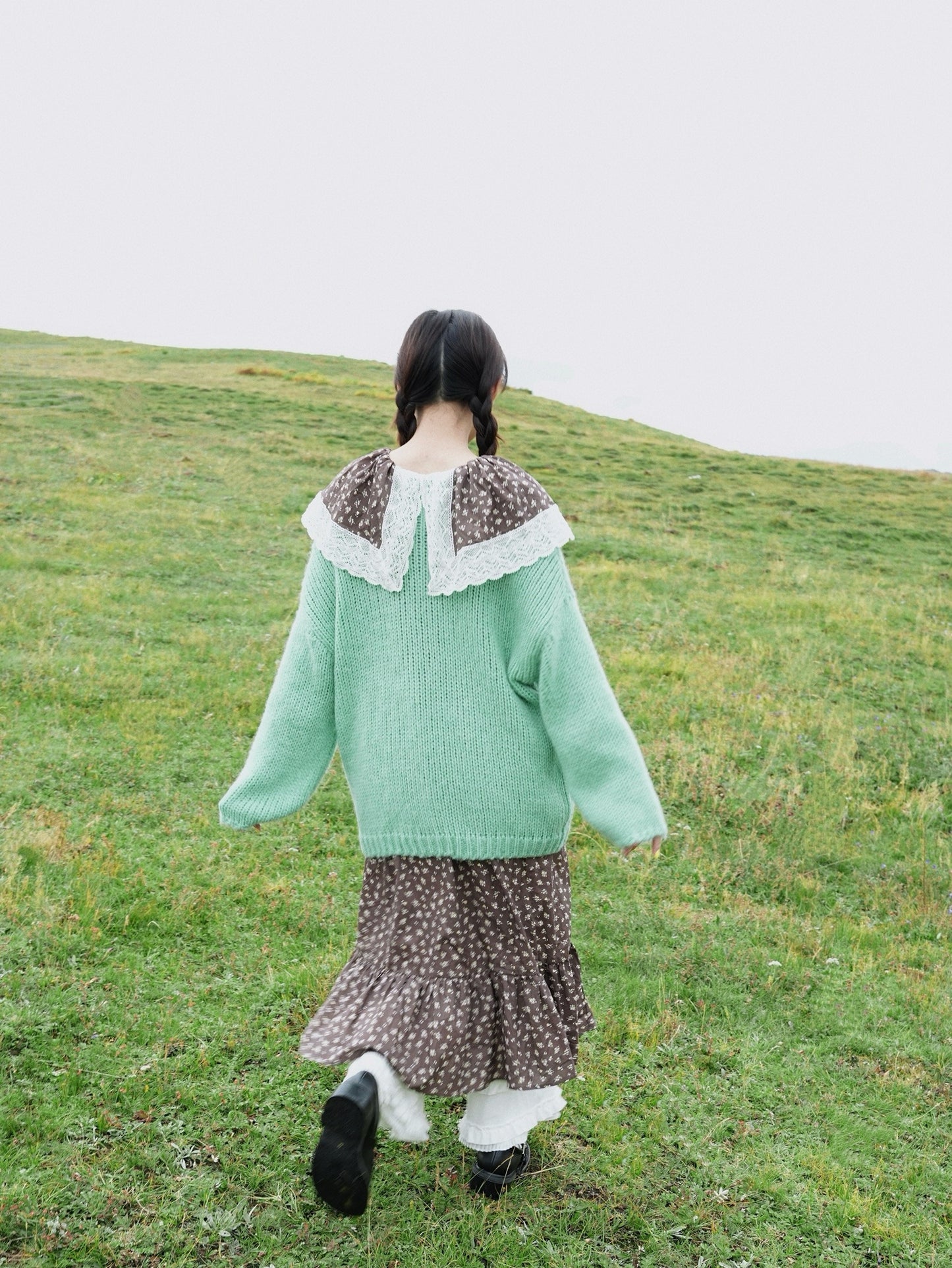 Soft Loose Knit Cardigan with Bow Decoration X3401