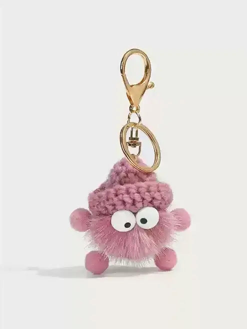 Cute mink hairball doll pendant keycharm X3074