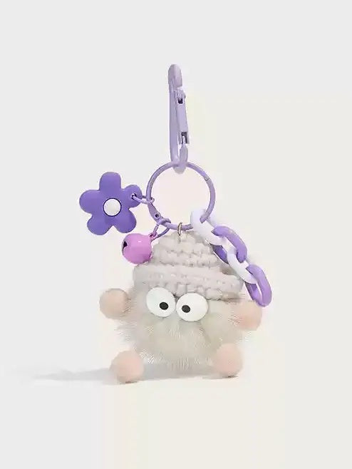 Cute mink hairball doll pendant keycharm X3074