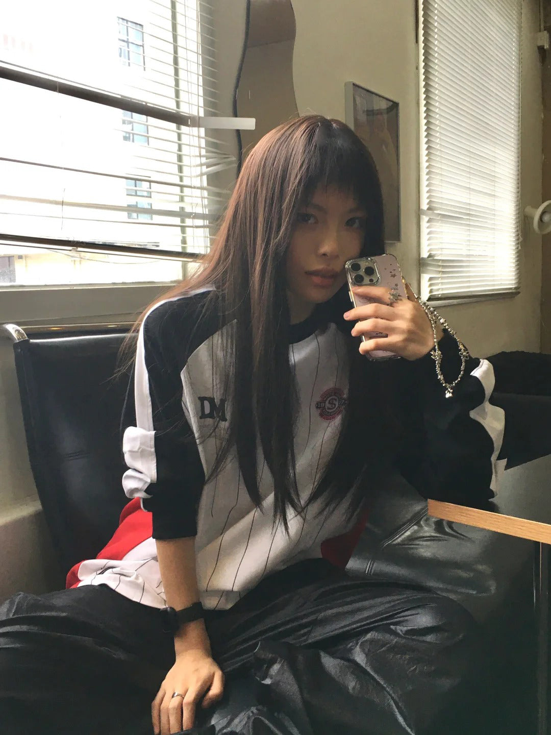運動插肩袖針織 T 卹 X3192