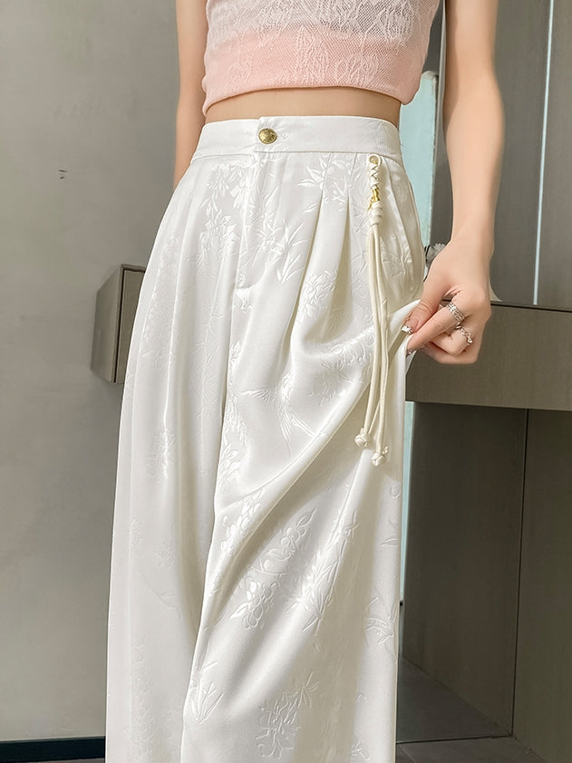 Satin Palazzo Pants X3216