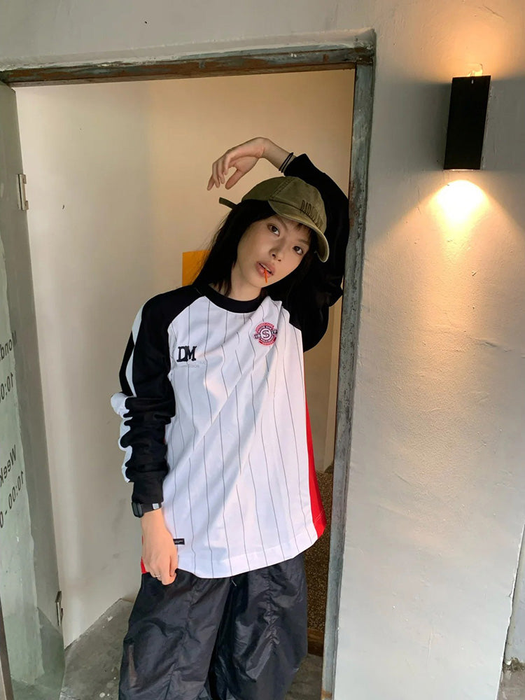 運動插肩袖針織 T 卹 X3192