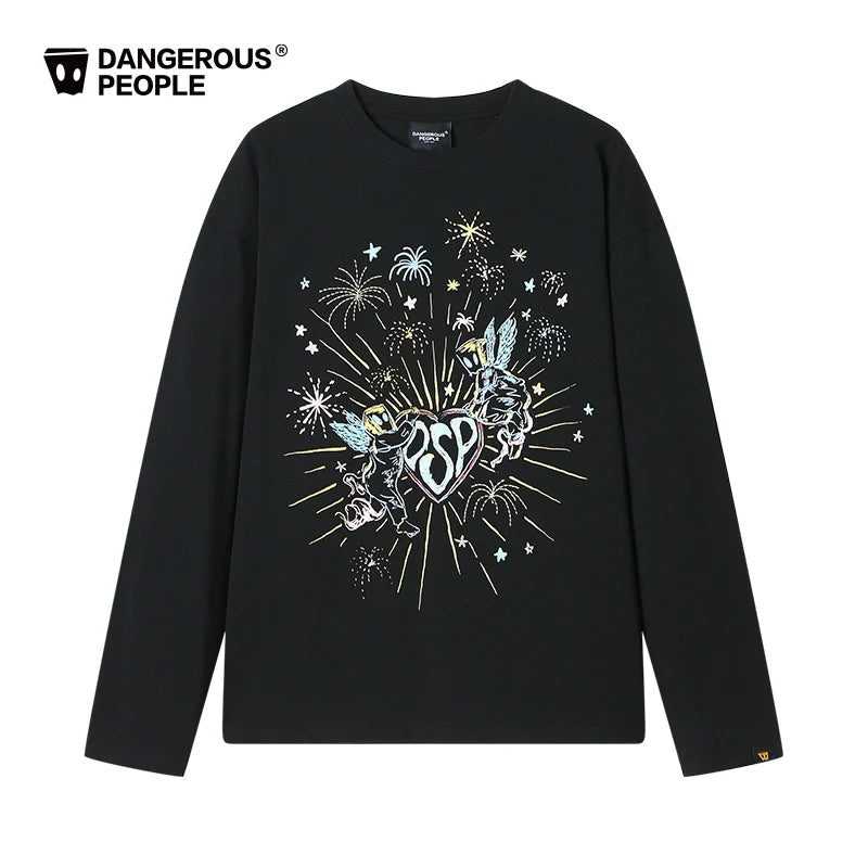 loose casual versatile long sleeve T-shirt X3136