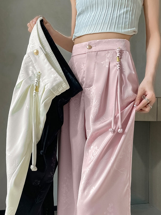 Satin Palazzo Pants X3216