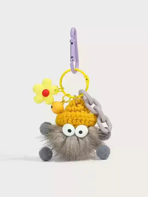 Cute mink hairball doll pendant keycharm X3074