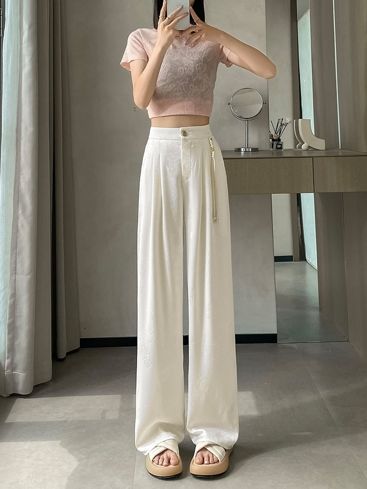 Satin Palazzo Pants X3216