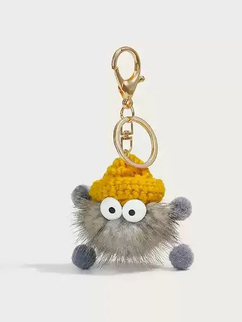 Cute mink hairball doll pendant keycharm X3074