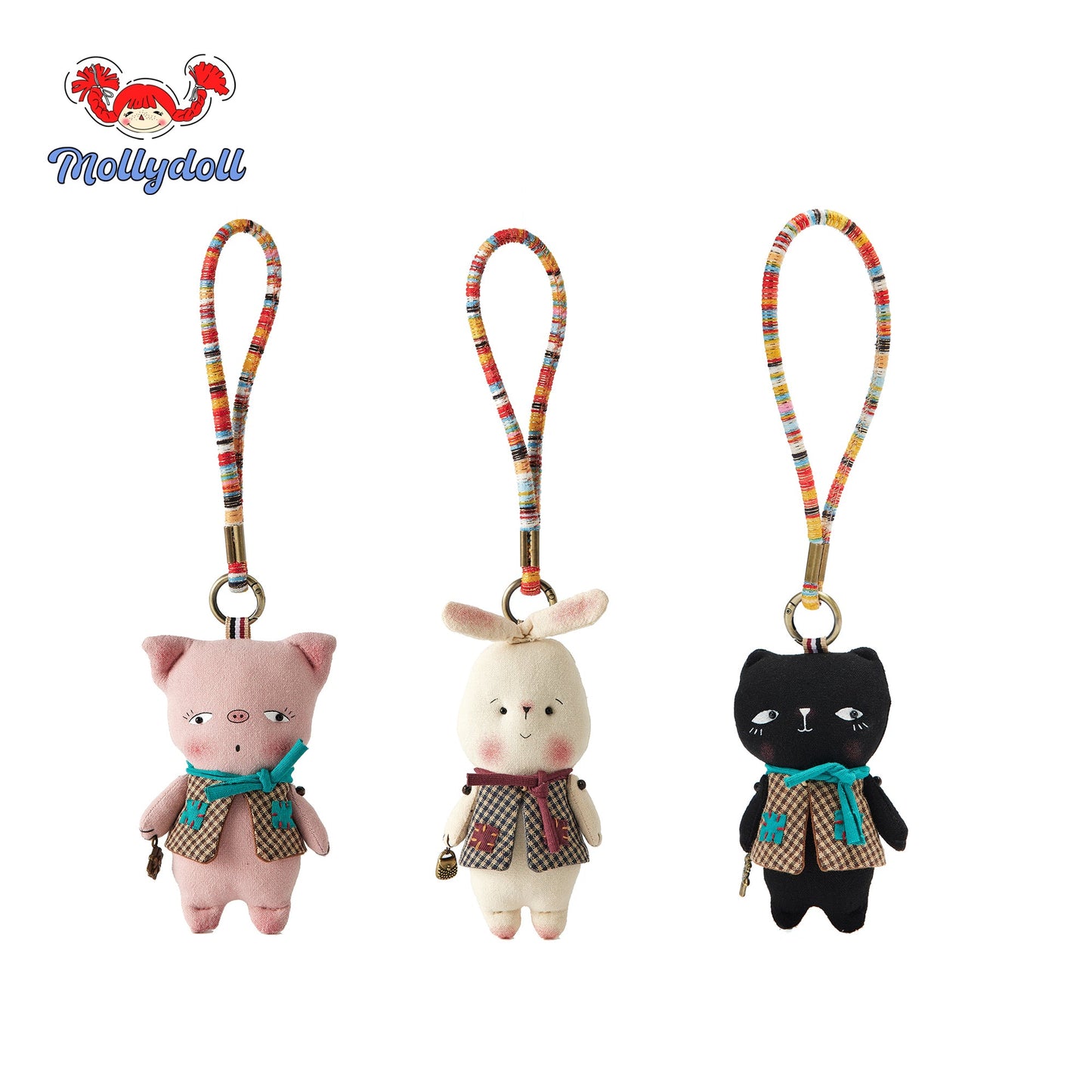Vintage Handmade Rabbit Key Chain X3212