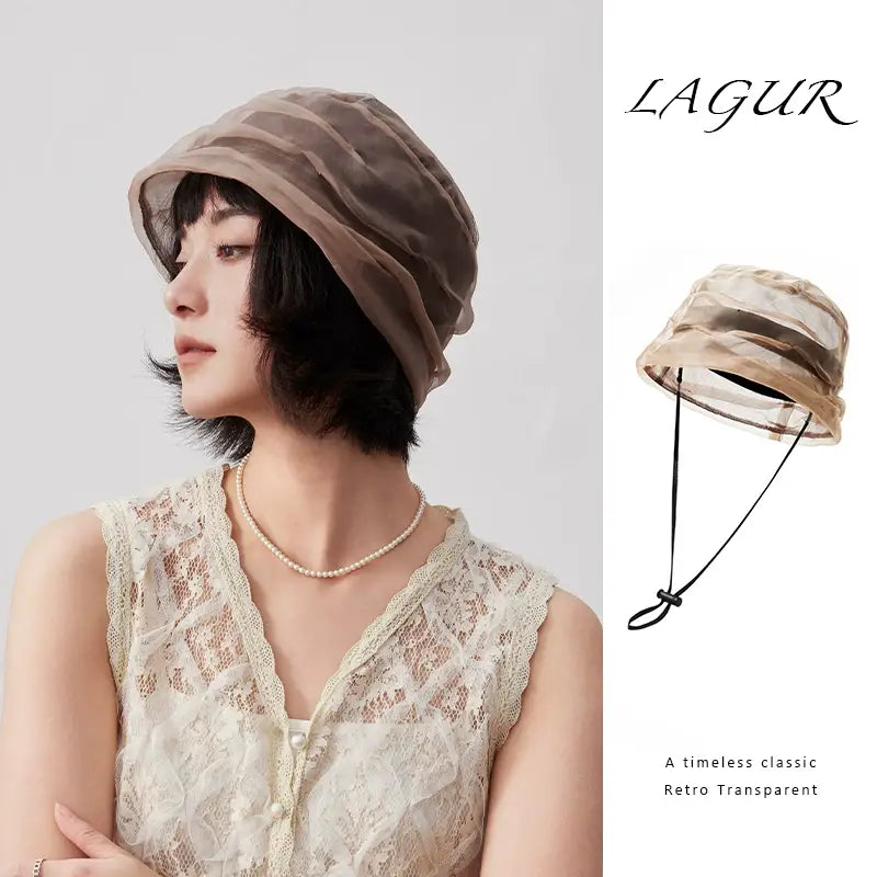Silk Organza Bucket Hat X3554