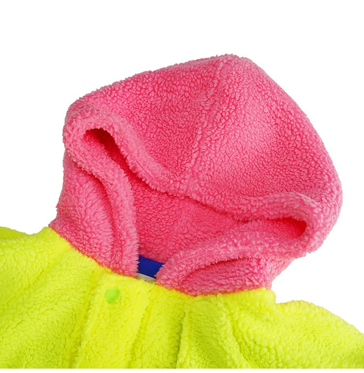 霓虹色 Boa 連帽外套 X3464