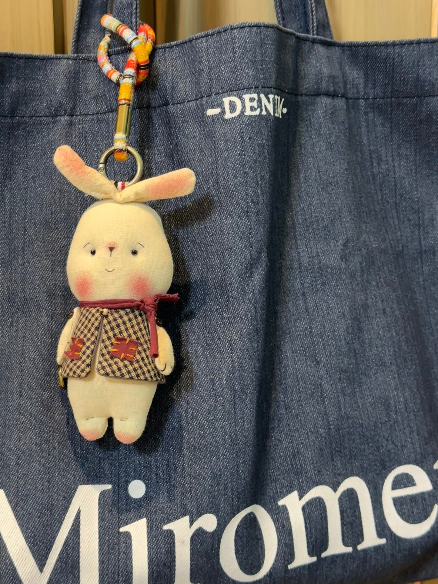Vintage Handmade Rabbit Key Chain X3212