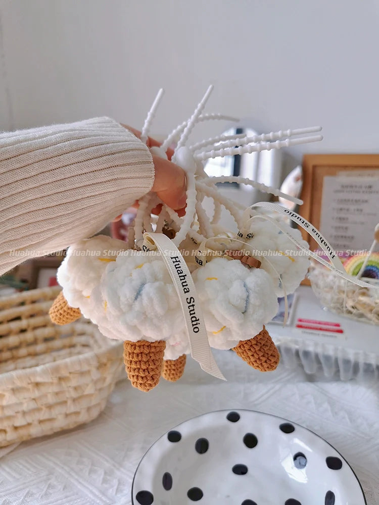 Handmade Woven Ice Cream Pendant X3113