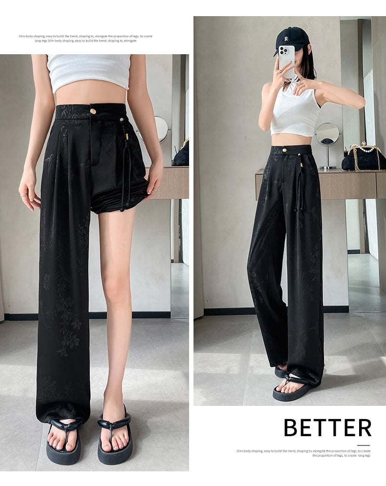 Satin Palazzo Pants X3216