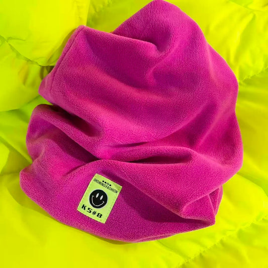 Color Logo Patch Fleece Beanie X3471