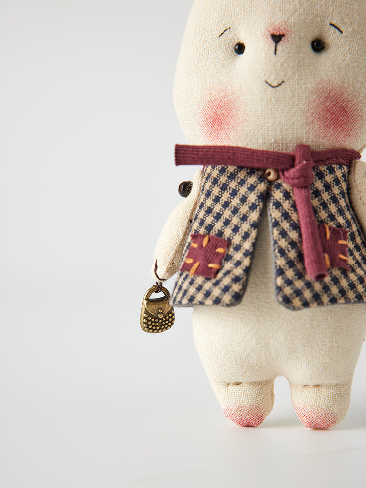 Vintage Handmade Rabbit Key Chain X3212