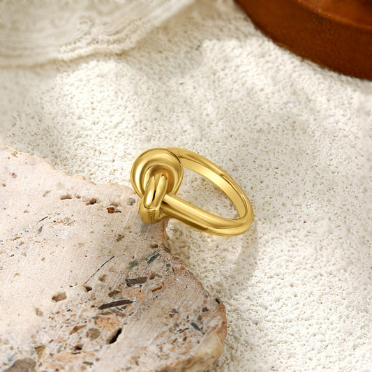 Knot Zircon Ring X3677
