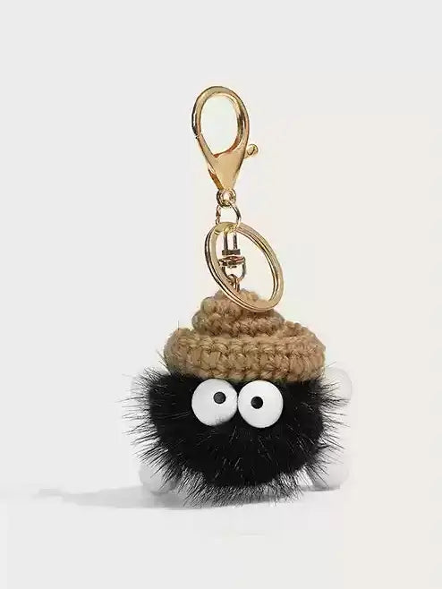 Cute mink hairball doll pendant keycharm X3074