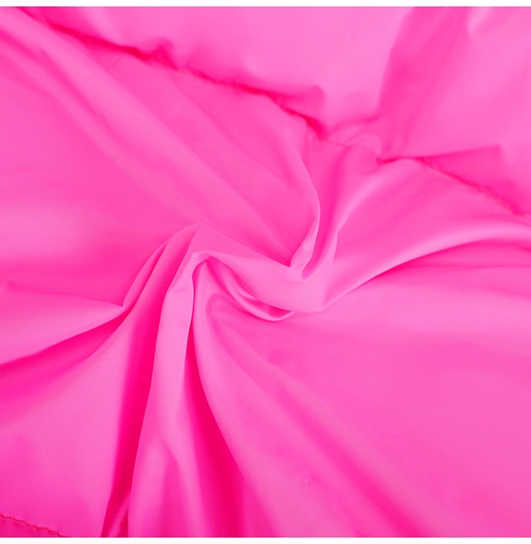 螢光色連帽羽絨外套 X3470