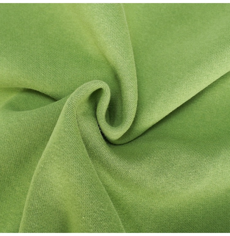 撞色圓點衛衣洋裝 X3472