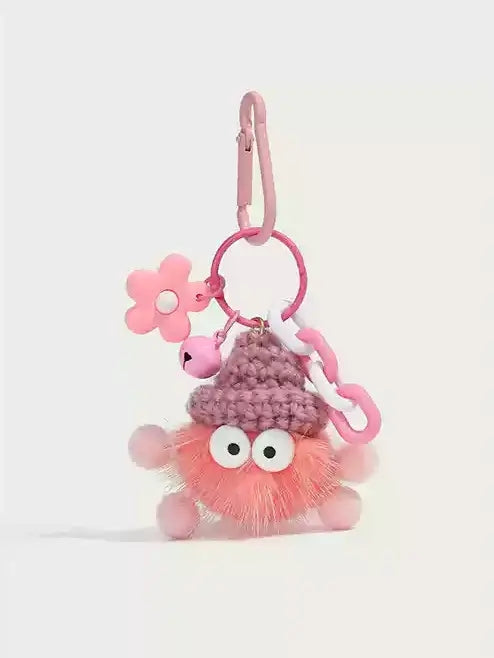 Cute mink hairball doll pendant keycharm X3074