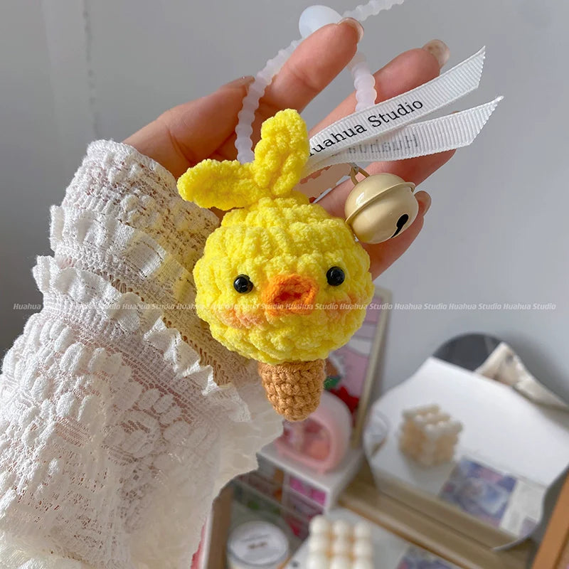 Handmade Woven Ice Cream Pendant X3113