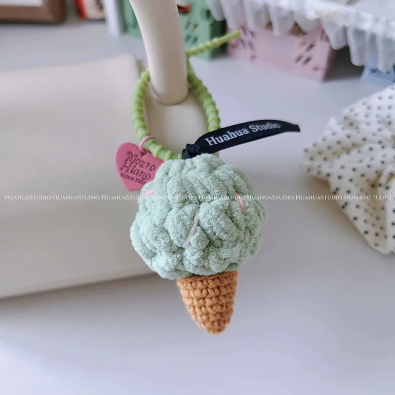 Handmade Woven Ice Cream Pendant X3113