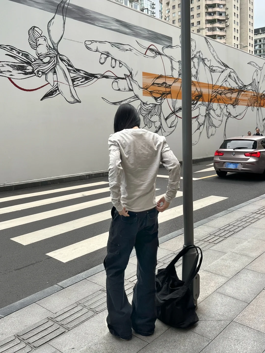 竹纖維亨利領長袖T卹 X3034
