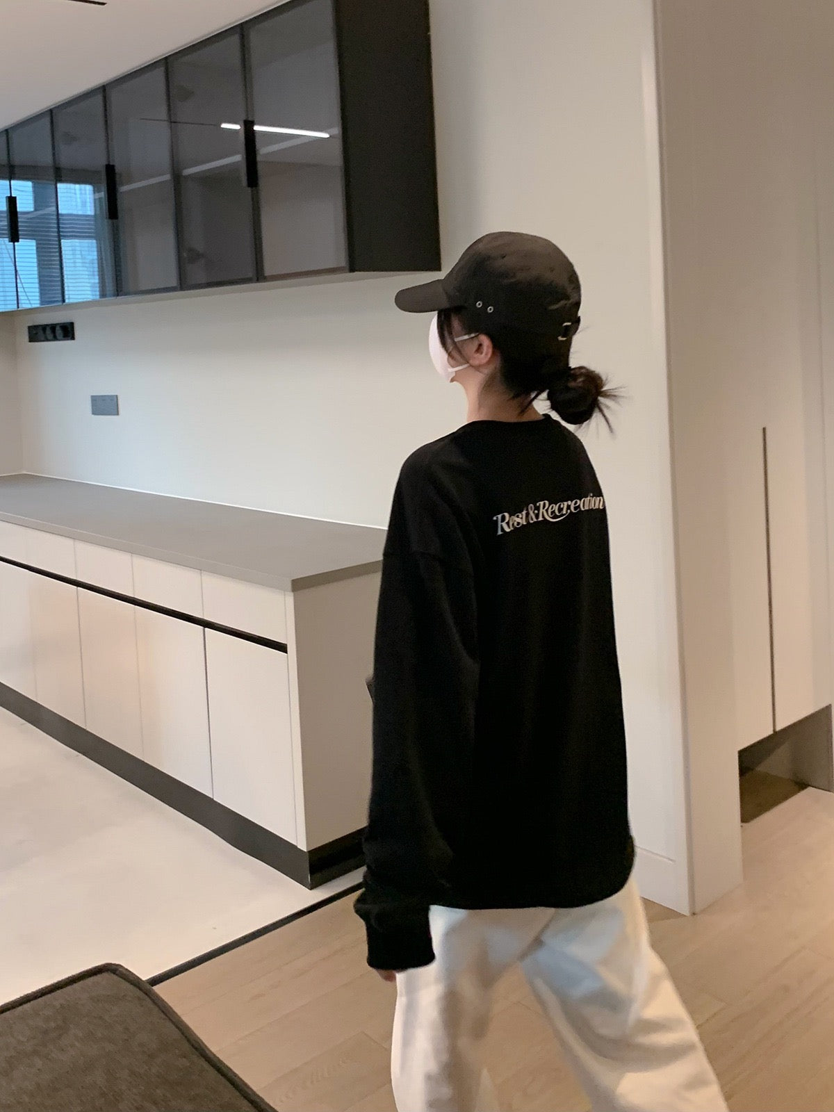 Onepoint 設計寬鬆長袖 T 卹 X3145