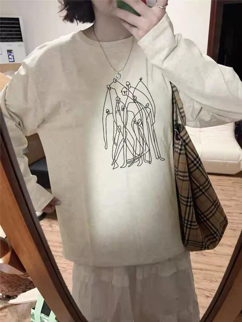 厚棉長袖T卹 X3115