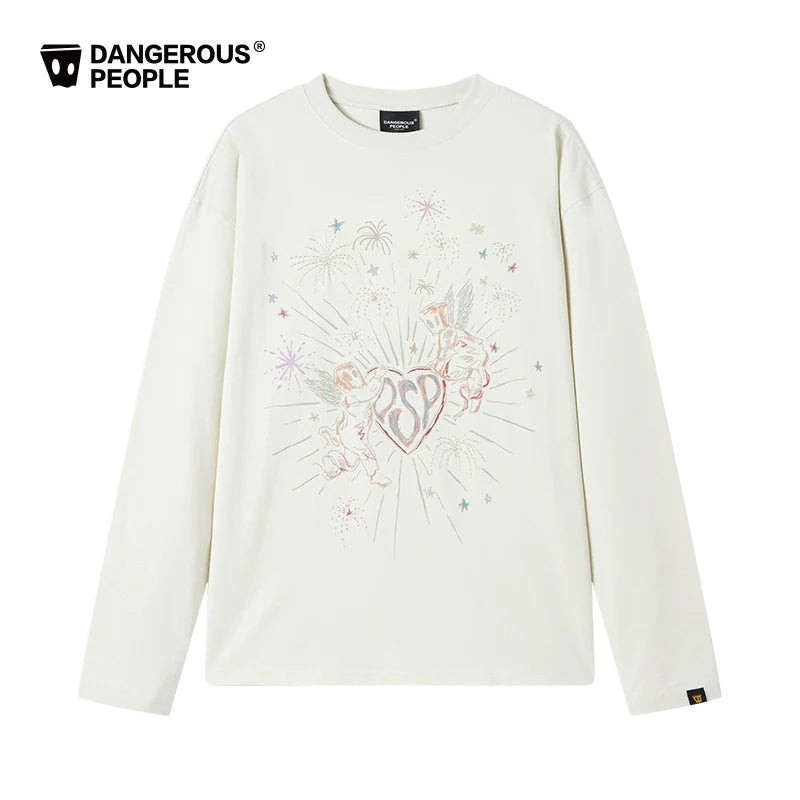 loose casual versatile long sleeve T-shirt X3136
