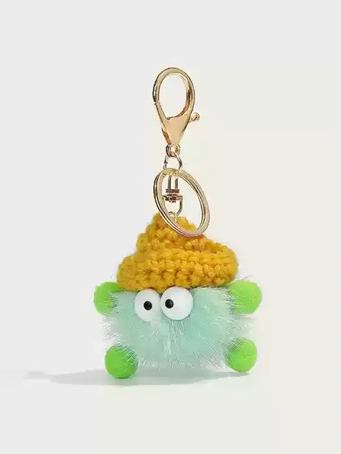 Cute mink hairball doll pendant keycharm X3074
