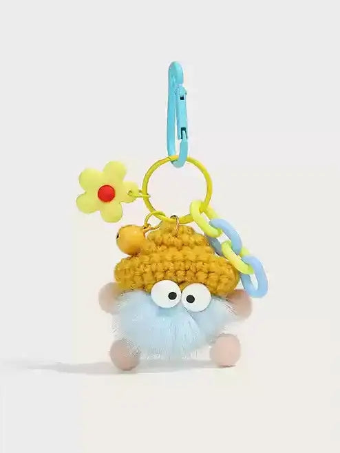 Cute mink hairball doll pendant keycharm X3074