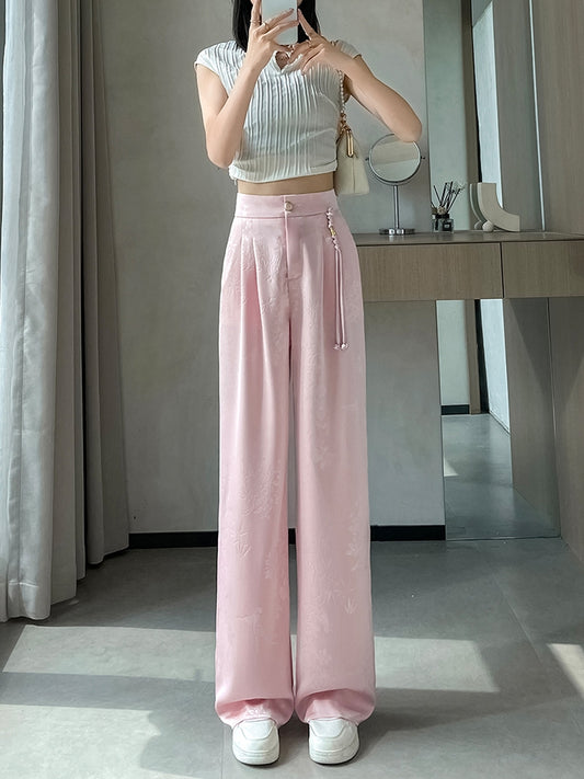 Satin Palazzo Pants X3216