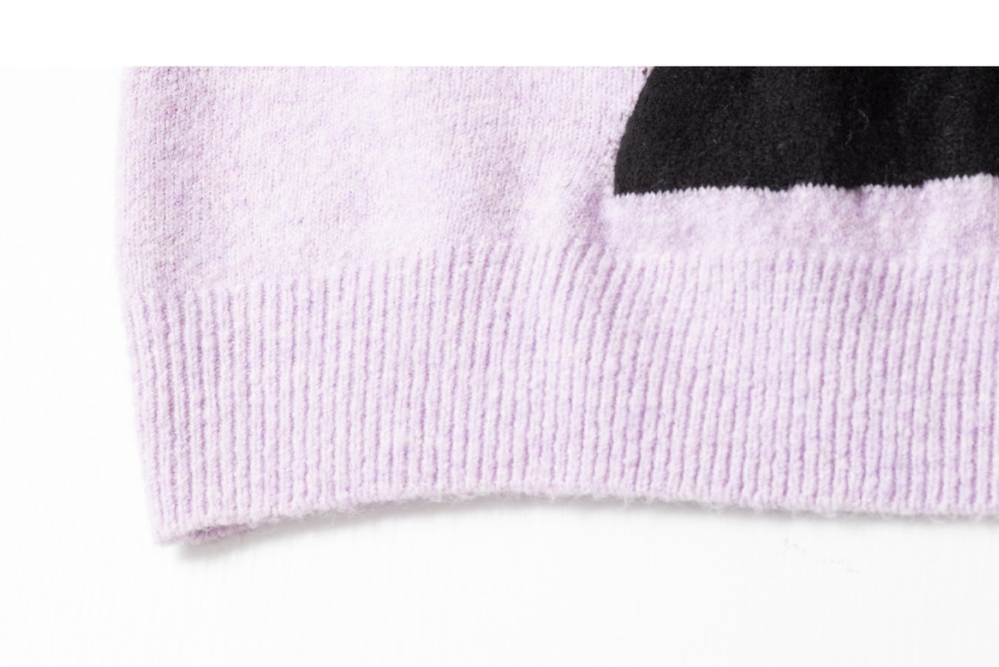 Romantic Purple Jacquard Sweater X3374