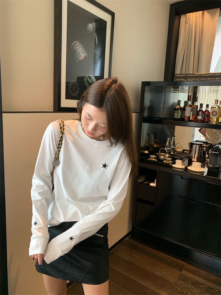 一點星星圓領長袖T卹 X3071