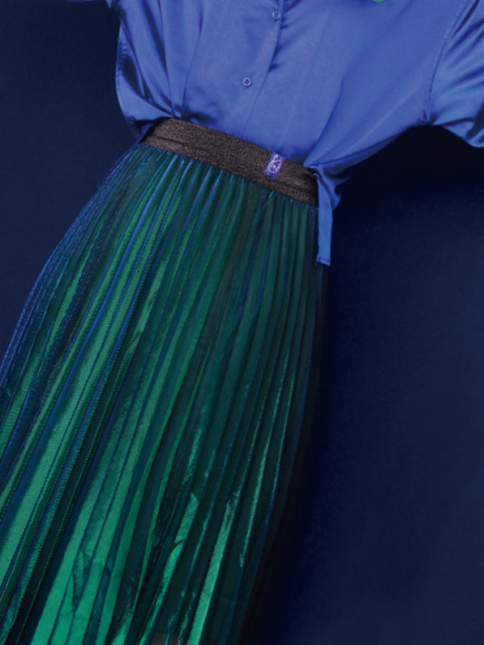 Aurora 透視多層次高腰百褶裙 X2263