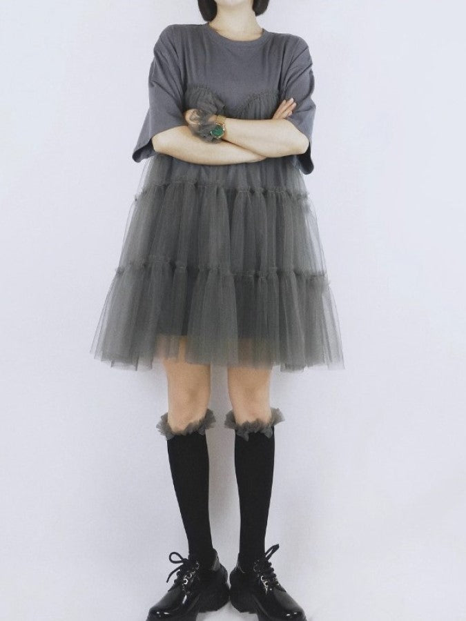 Mesh mini skirt dress X2290