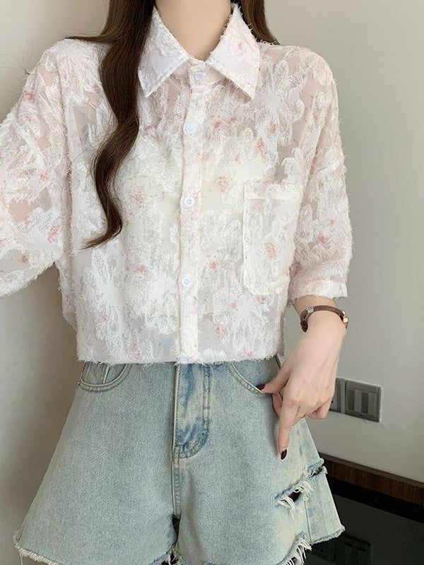 Floral Lightweight Summer Shirt X3246